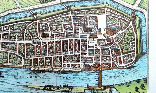 План карта Бремена 1570 р. копія 1938 р. Лейпциг Fv8.9 Інтернет-аукціон