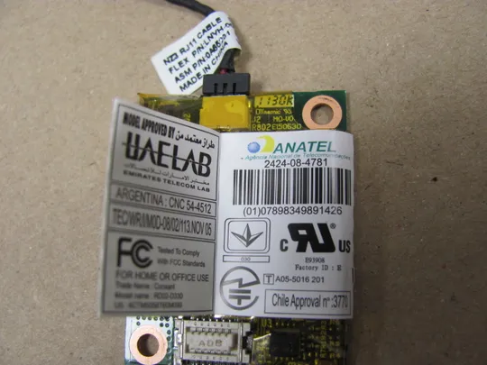 602-13 модуль 60Y3207 з роз'ємом LAN   для Lenovo ThinkPad T420 оригінал Де купити