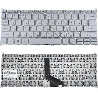фото, Клавіатура для ноутбука ACER (AS: SF314-42, SF314-57) rus, silver, без кадру