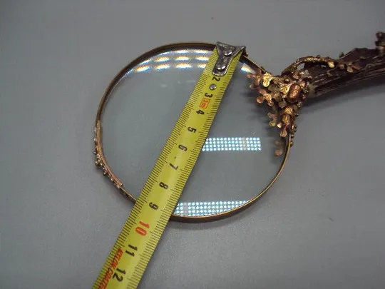 Подарочная линза увеличительное стекло лупа желуди и листья латунь, рог оленя 20,7 х 9 см №13488 З аукціону