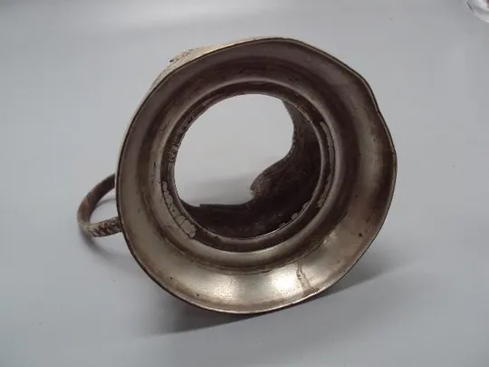 Подстаканник ракета космос Кремль листья узор мнц ссср высотра 9,8 см, диаметр 6,8-6,9 см №3375 Де купити