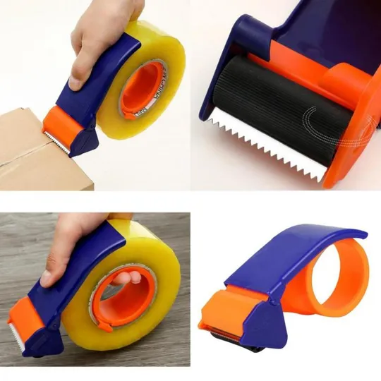 Диспенсер-пистолет для канцелярского скотча 16*6*8 см ширина лезвия 5 см Ціна