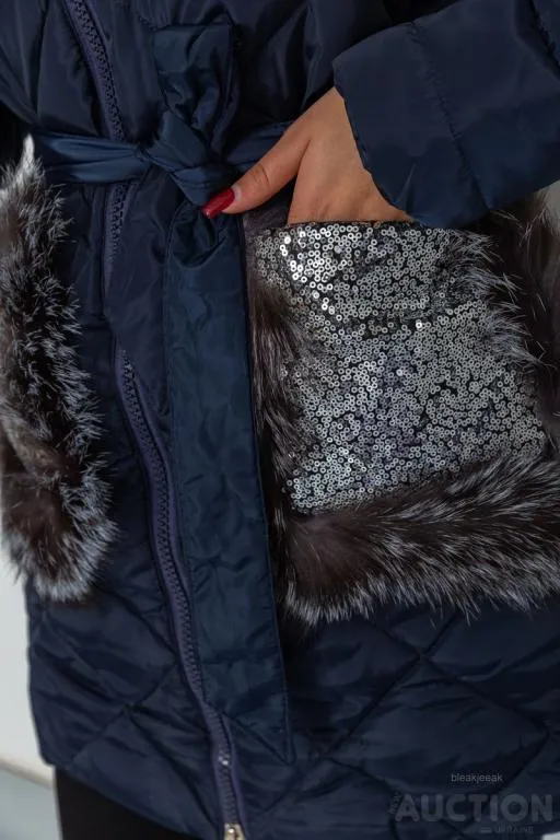 Куртка женская, цвет темно-синий, 235R6235 Де купити