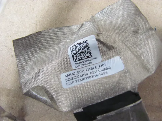 номер0983-5 шлейф матриці Шлейф матриці для ноутбука Шлейф дисплея Шлейф підключення дисплея Шлейф екрана Laptop matrix cable 0WV3CV DC02C00AP00 DC02C00AP10   для Dell Precision 7510 7520 P53F оригінал Продаж