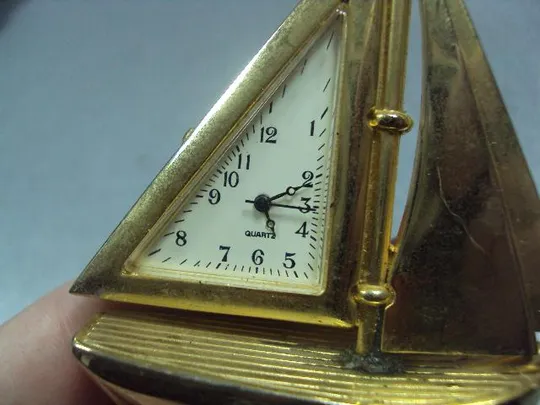 Часы настольные кварц корабль парусник кораблик япония регата №с9566 Характеристики