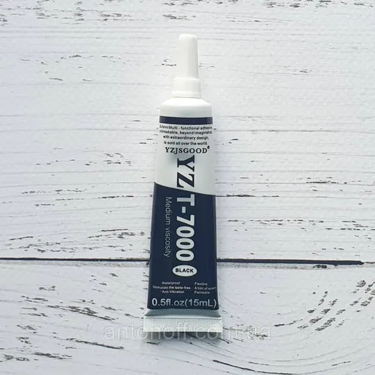 Клей T-7000 15мл силіконовий чорний (в тюбику) Ціна