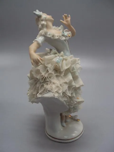 Фигура фарфор статуэтка Unterweissbach Германия балерина кружевница девушка танцует балет №14484 Де купити
