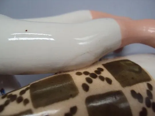 Фигура фарфор статуэтка Полонное ЗХК парочка парень и девушка наливает молоко пара 16,4 см №14551 Інтернет-аукціон