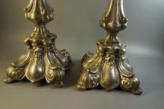 Подсвечники пара подсвечник высота 26-27 см лот 2 шт №10628 Недорого