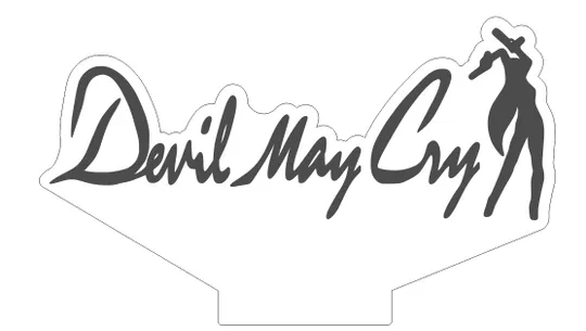 Акриловий світильник-нічник Devil May Cry 3 білий tty-n002001 Ціна