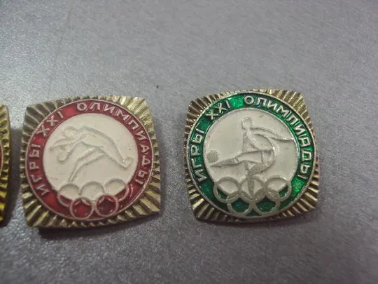 знак 21 олимпиада монреаль 1976 лот 6 шт №5536 Продаж