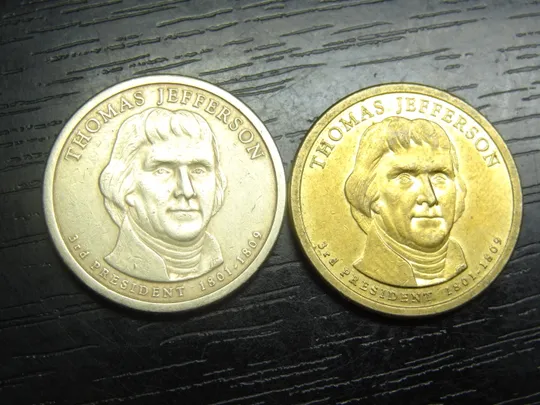 1 долар 2007 США Томас Джефферсон (два різновиди) Ціна