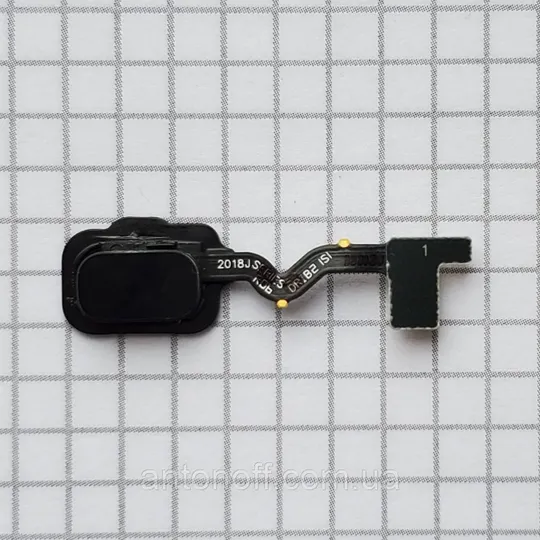 Шлейф Samsung A600F Galaxy A6 2018 зі сканером відбитка пальця чорний оригінал Ціна