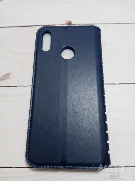 Чохол-книжка Leather Folio (high copy) для Huawei Y7 Pro 2019 синій З аукціону