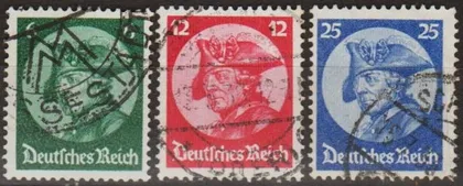 фото, 1933 - Рейх - Фрідрих Великий Mi.479-81 _40,0 € _гаш