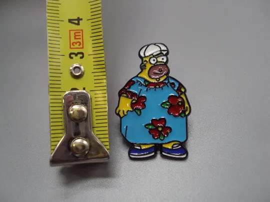 Купити Значок пін Сімпсони мультсеріал Гомер Сімпсон в халаті знак брошка №18492