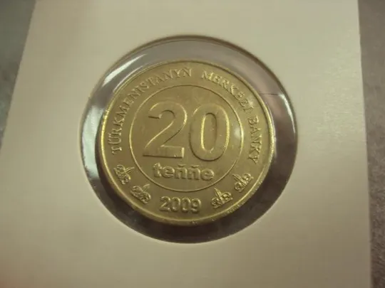 Купити монета туркменистан 20 тенге 2009 №8162