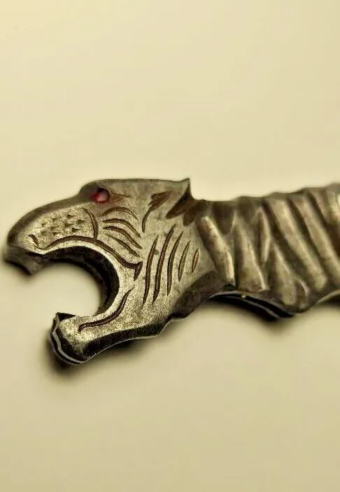 Выкидной нож времен СССР Тигр он же открывашка рабочий редкий выкидуха tn458 Де купити