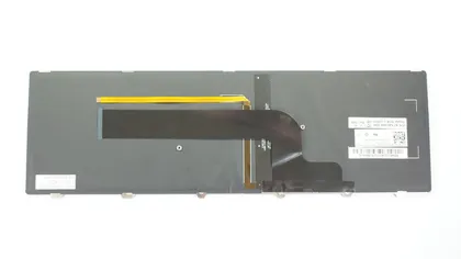 фото, Клавіатура для ноутбука DELL (Inspiron: 7537) rus, silver, підсвічування клавіш, з фреймом
