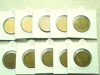 фото, 1 гривня 2005 рік Україна " Солдати 60 Років Перемоги " 10 штук одним лотом (26)