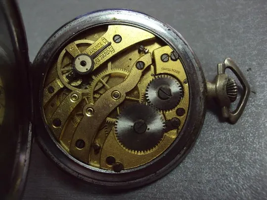 Карманные часы Langendorf Swiss made швейцария длина 6,2 см, диаметр 5 см на ходу №11936 Інтернет-аукціон