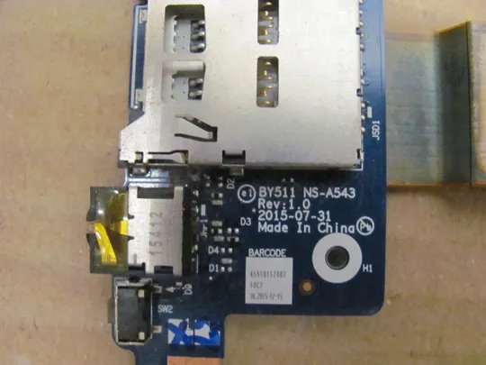 номер0149-13 Плата USB Card reader Audio BY511 NS-A543 для LENOVO IdeaPad Y700 Y700-17 Y700-17iSK оригінал Продаж