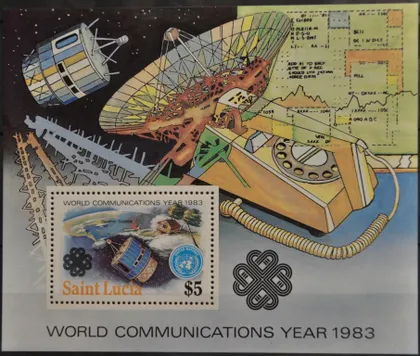 фото, Сент-Люсия Телекоммуникации Космос 1983