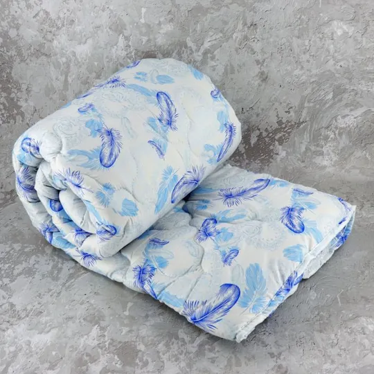 Купити Одеяло закрытое однотонное искусственный лебяжий пух (Микрофибра) Полуторное 145х210 55030