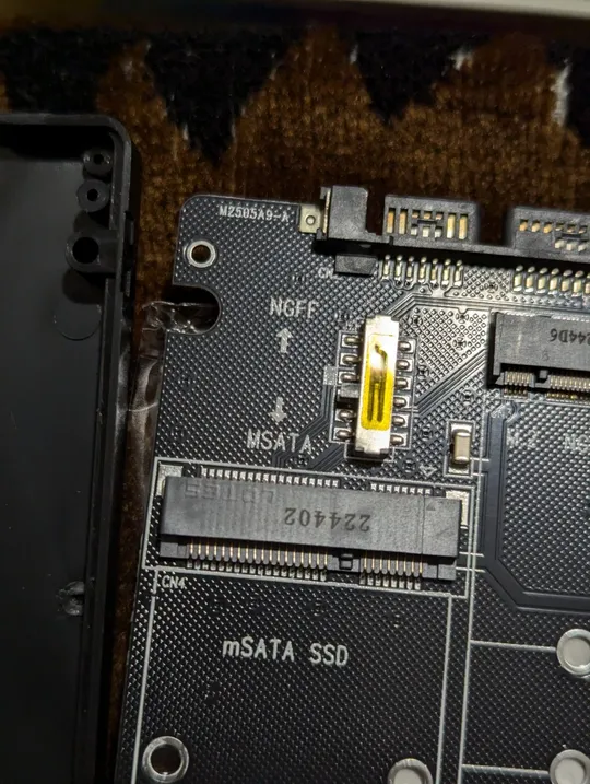 Адаптер корпус SATA 2.5&quot; для mSATA та M2 NGFF 2280 2260 2242 2230 SSD З аукціону