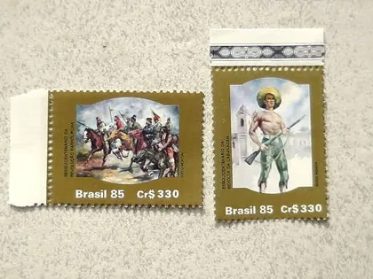 фото, Серія поштових марок Бразилія " Війна " 1985 рік **