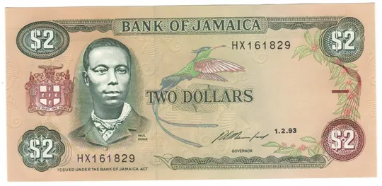 2 долара 1993 року UNC Ямайка Ціна