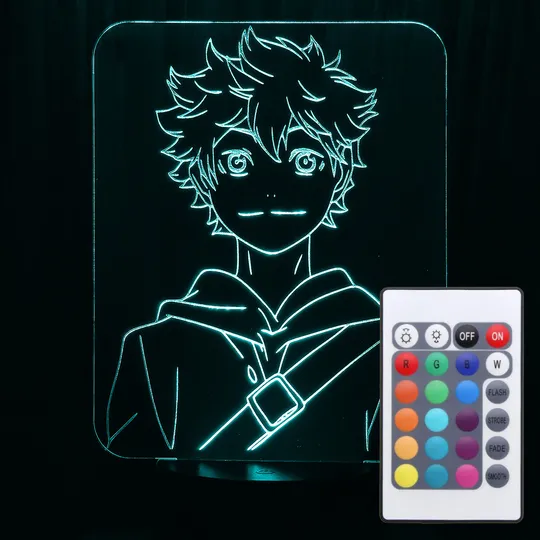 Акриловий світильник-нічник з пультом 16 кольорів Шоє Хіната tty-n000343 Ціна