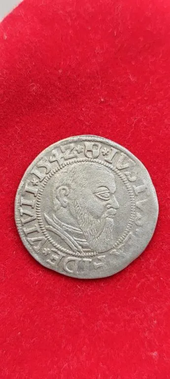 Монета 1542г грош Альберта Пруссия серебро 2грамма gn325. Ціна