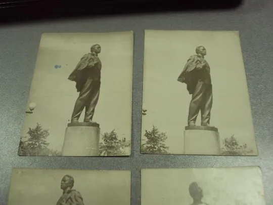 открытка фотография памятник ленин ульянов лот 4 шт №10992 Продаж