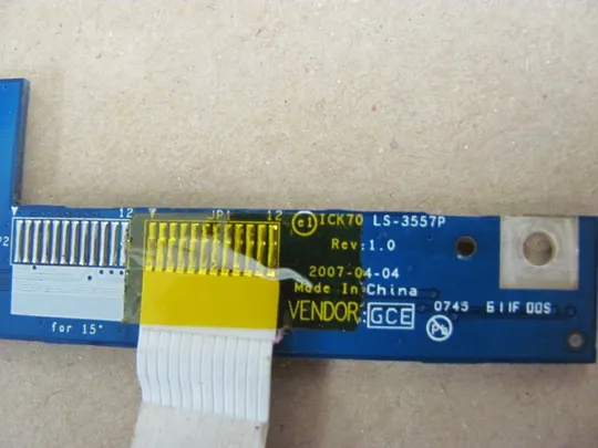 номер0331-26 Плата мультимедійних кнопок  NBX00005I00 LS-3557P  для Acer Aspire 7520 7720 7520G 7720G  плата кнопок мультимедіа Інтернет-аукціон