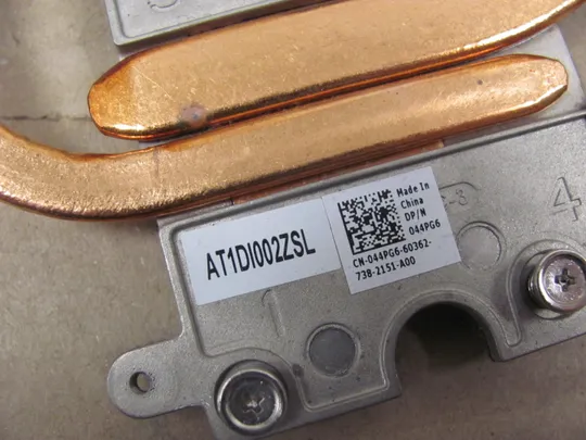 632-4-1 система охолодження  AT1DI002ZSL 044PG6 0XNTR8 для Dell Precision 7510 7520 P53F оригінал Де купити