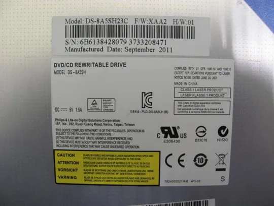 №362-15 DVD-привод DS-8A5SH для ASUS X93S оригінал З аукціону