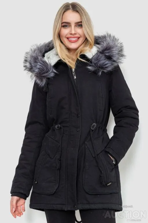 Парка женская зимняя, цвет черный, 244R805 Ціна