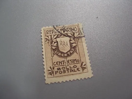 марка Сан-Марино стандарт герб гаш №1949 Ціна