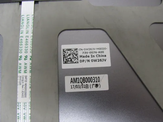 номер0943-1 кришка матриці Кришка дисплея Тильна кришка Корпус матриці Верхня кришка Задня кришка matrix cover   Top Case LCD Cover Rear Lid Back Cover Housing Cabinet 0W26JV AM1QB000310 для  Dell Alienware 17R4 оригінал Характеристики