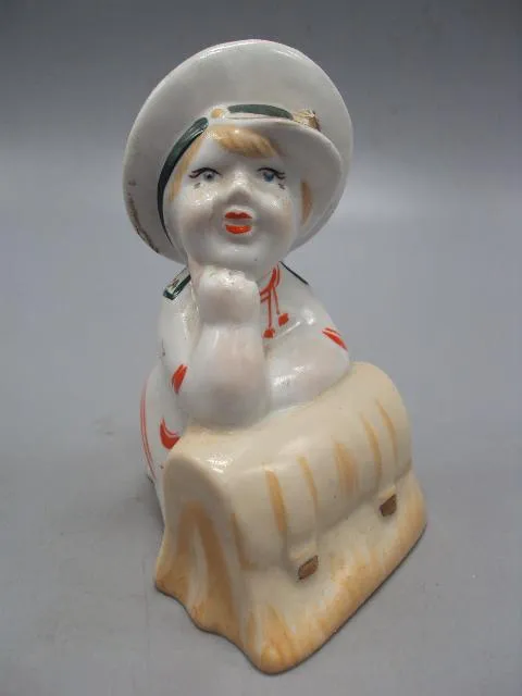 Купити Фигура фарфор статуэтка Киев капитанская дочка с портфелем Буду как папа высота 12 см №14077