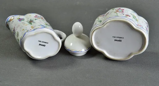 Набор "Букингем" сахарница и молочник "Imari" Китай цукорниця та молочник БУ Де купити