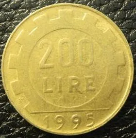 200 лір 1995 Італія Ціна