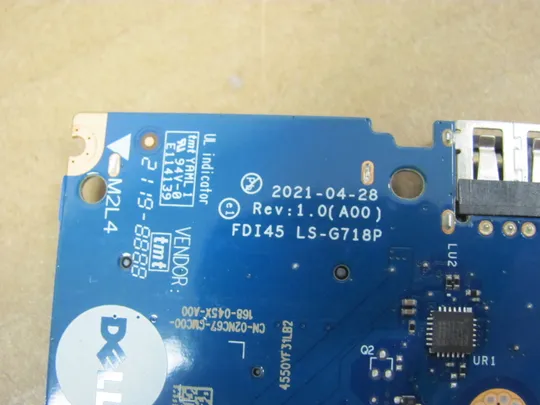 818-38 плата  USB SD CMOS  FDI45 LS-G718P  013F3P NBX0002PN00 NBX0002PK00 для Dell inspiron / vostro 15 3405  3501 3503 3593 5593 5594 5493 5494 оригінал З аукціону