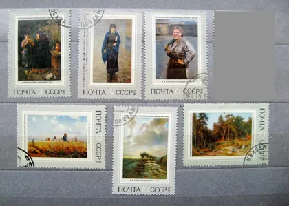 фото, РУССКАЯ ЖИВОПИСЬ = СССР - СРСР = 1971 р. = гаш. &