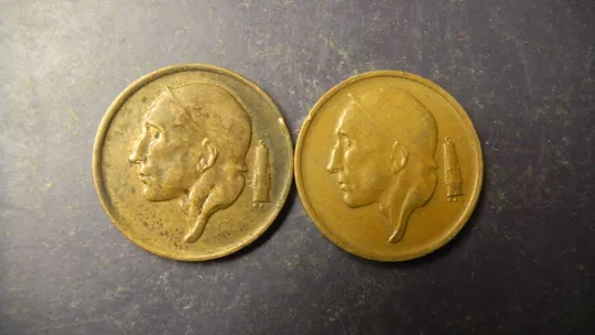 Купити 50 сантимів Бельгія 1970 (два різновиди)