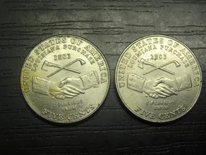 фото, 5 центів 2004 США Придбання Луїзіани (два різновиди)