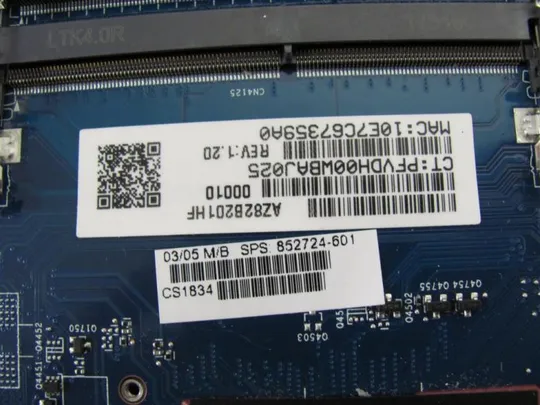 №360-21 материнська плата 852724-501 6050A2723701  i3-6100U для HP 640 G2, 650 G2 оригінал Характеристики