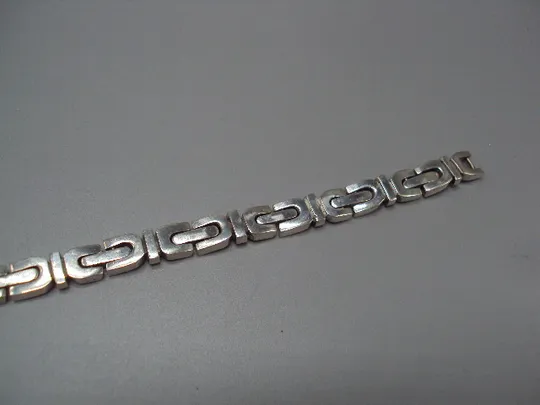 Браслет унисекс плетение улитка серебро 925 проба Мехико вес 34,29 г длина 29 см ширина 8 мм №15571 Де купити