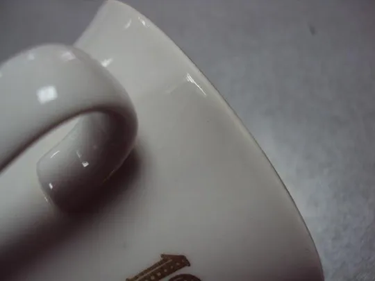 Чашка кружка и блюдце тарелка 30 лет победы авиация ЛФЗ фарфор лот (на чашке есть трещина) №10756 Інтернет-аукціон